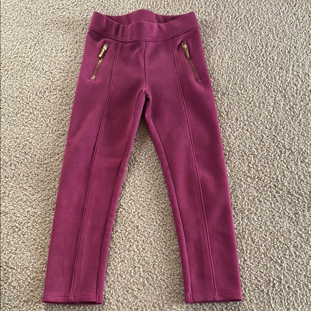 Janie and Jack Purple Casual Bottoms with Elastic Waistband